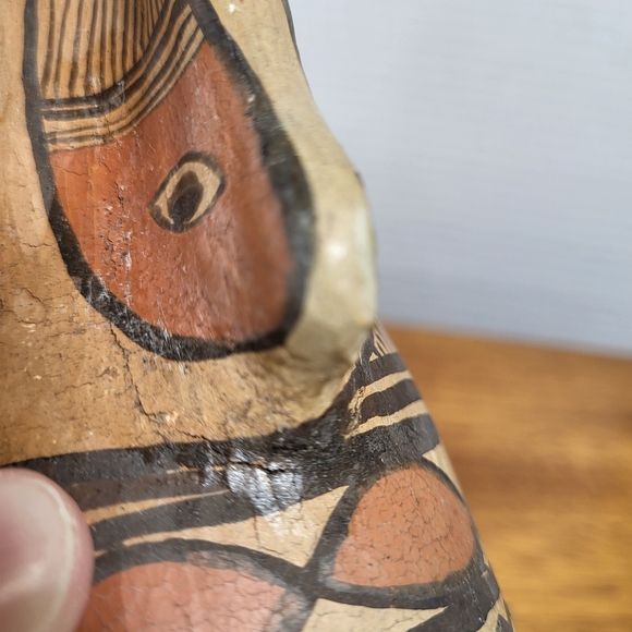 Vintage Hand Painted Red Clay Pottery Angel - Picture 15 of 16